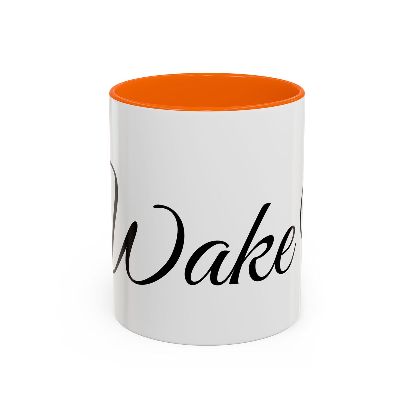 Stilvolle „Wake Up“-Kaffeetasse – 11/15 oz Akzenttasse für tägliche Inspiration