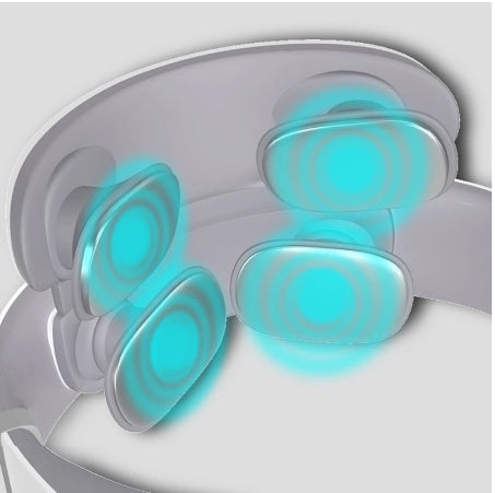 Kabelloses elektronisches Nackenmassagegerät, 4D-Shiatsu-Nackenmassagegerät, Massage bei steifem Nacken, Gesundheitstherapie, Pulsschmerzlinderung