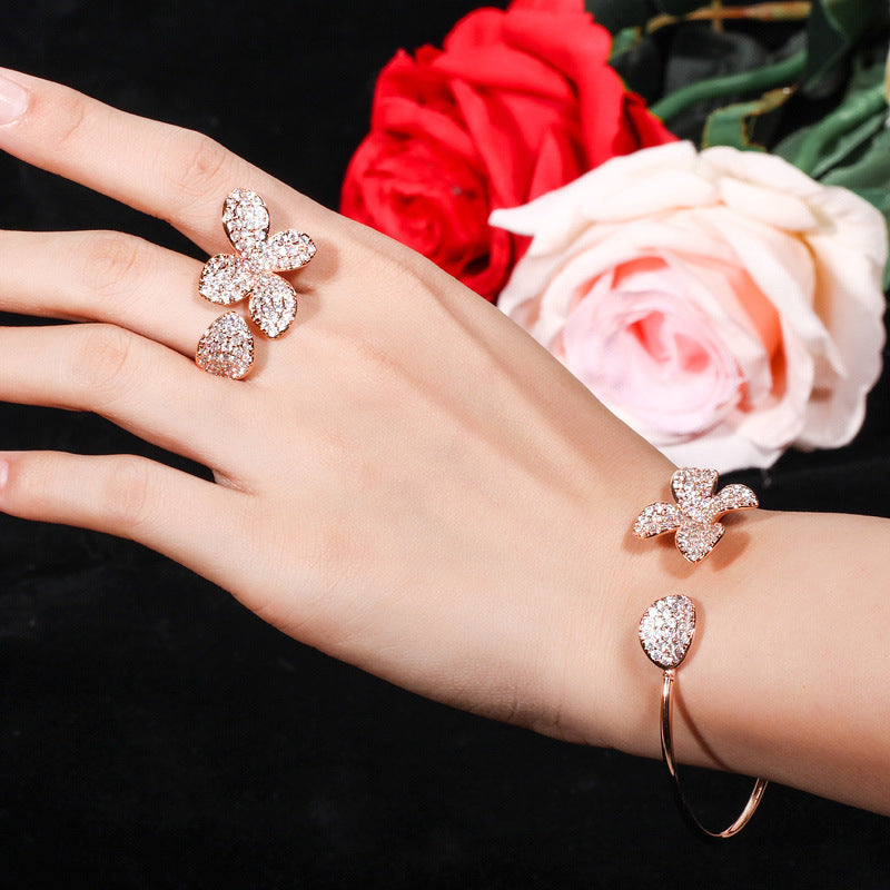 Kreatives verstellbares zweiteiliges Armband und Ring