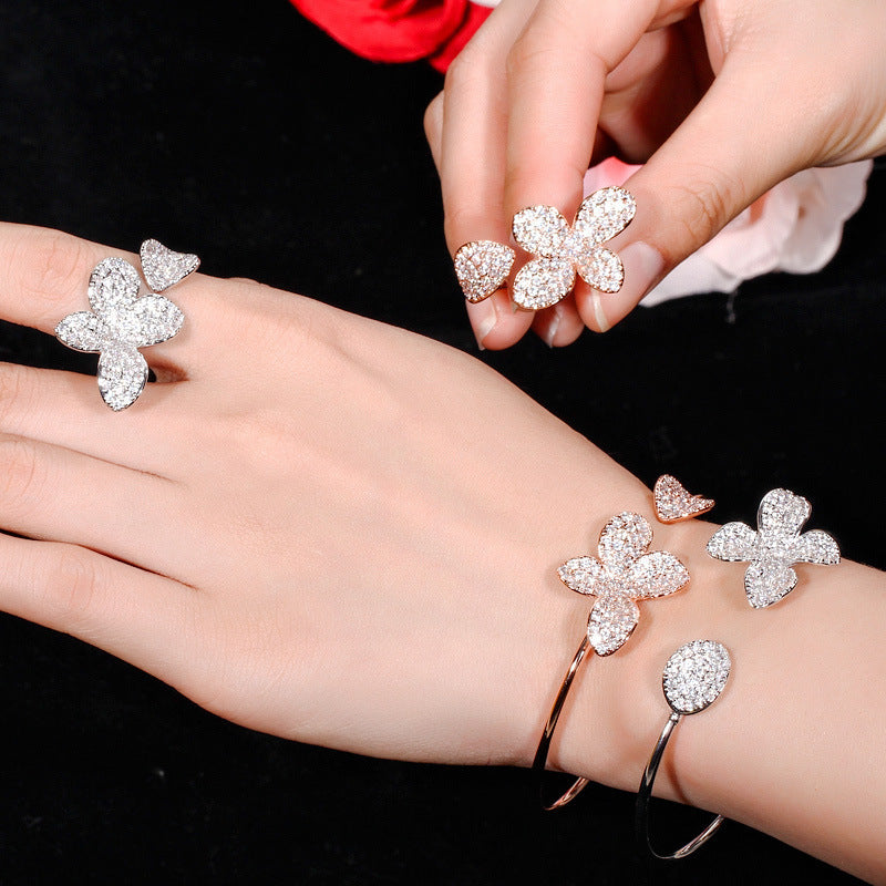 Kreatives verstellbares zweiteiliges Armband und Ring