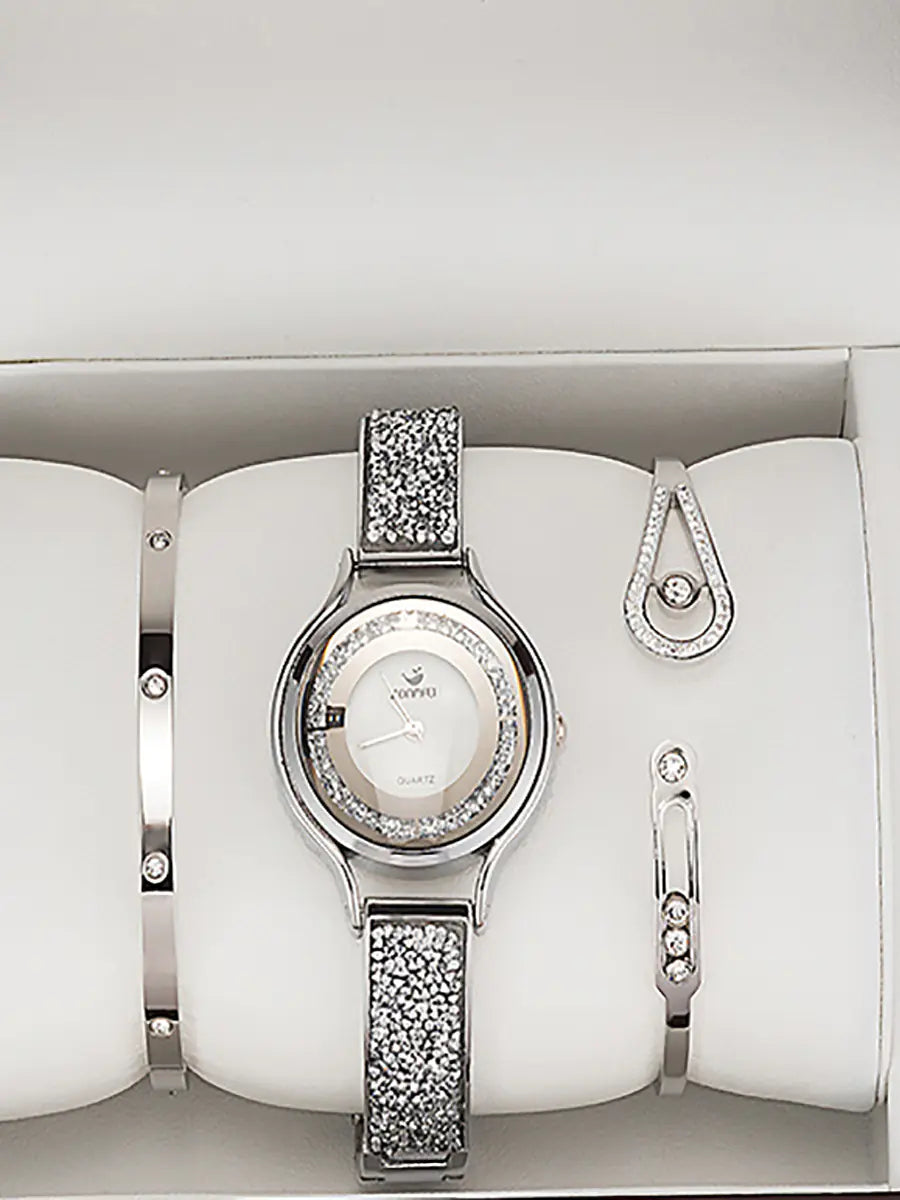 Conjunto de reloj de lujo Vibrato para mujer, ideal para modelos de moda.