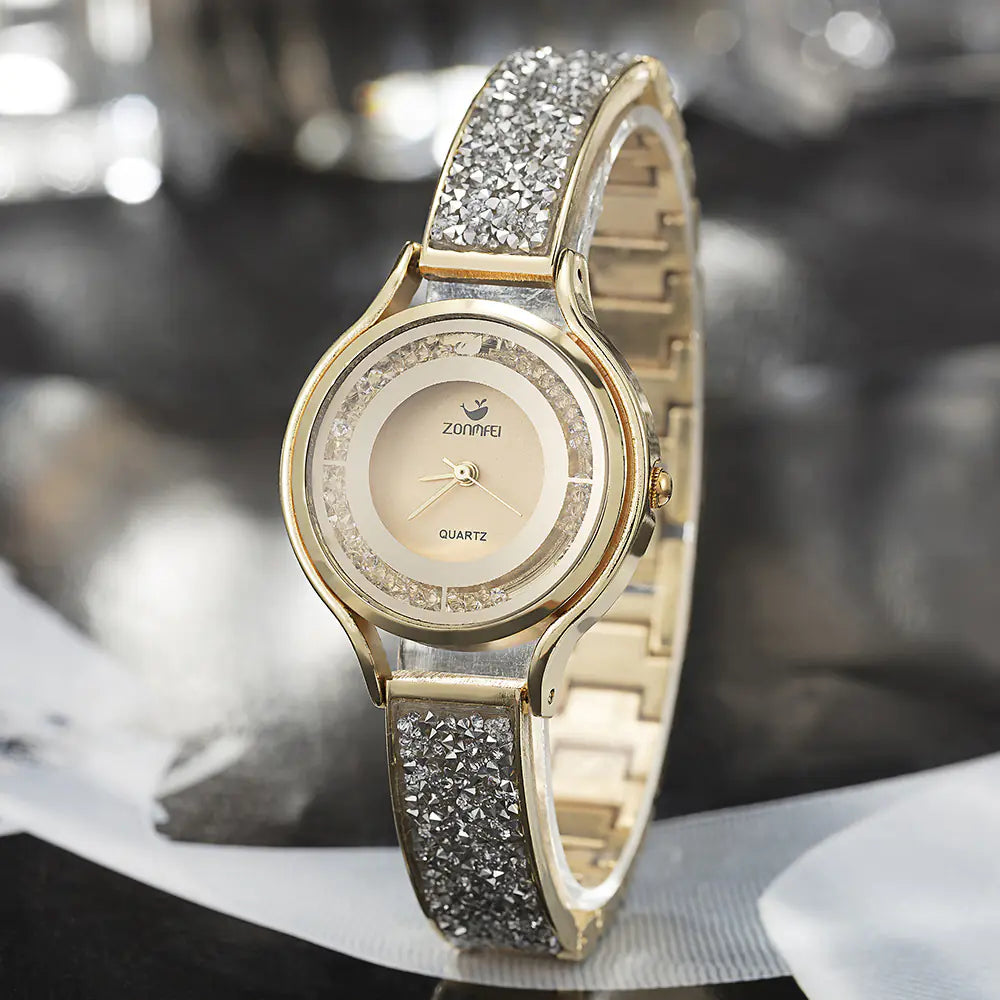 Conjunto de reloj de lujo Vibrato para mujer, ideal para modelos de moda.