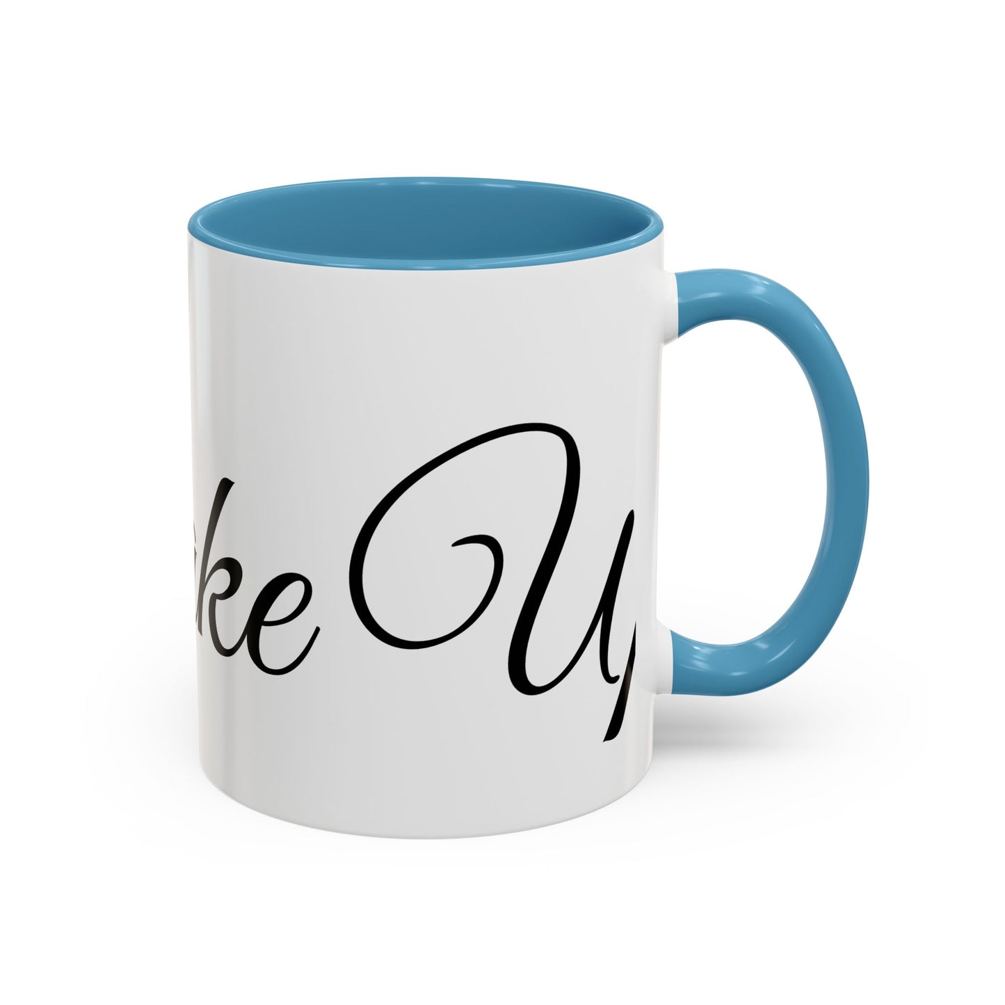Stylish 'Wake Up' Coffee Mug – 11/15oz Accent Mug for Daily Inspiration