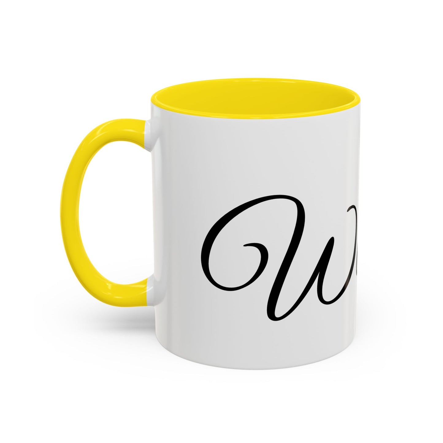 Stylish 'Wake Up' Coffee Mug – 11/15oz Accent Mug for Daily Inspiration
