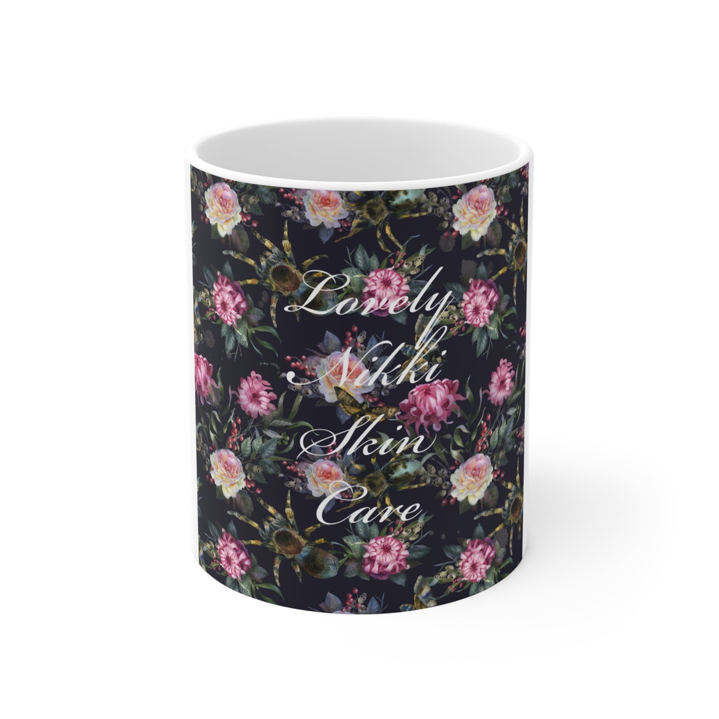 Beautiful Floral 11oz Mug for Skin Care Enthusiasts - Perfect Gift for Her