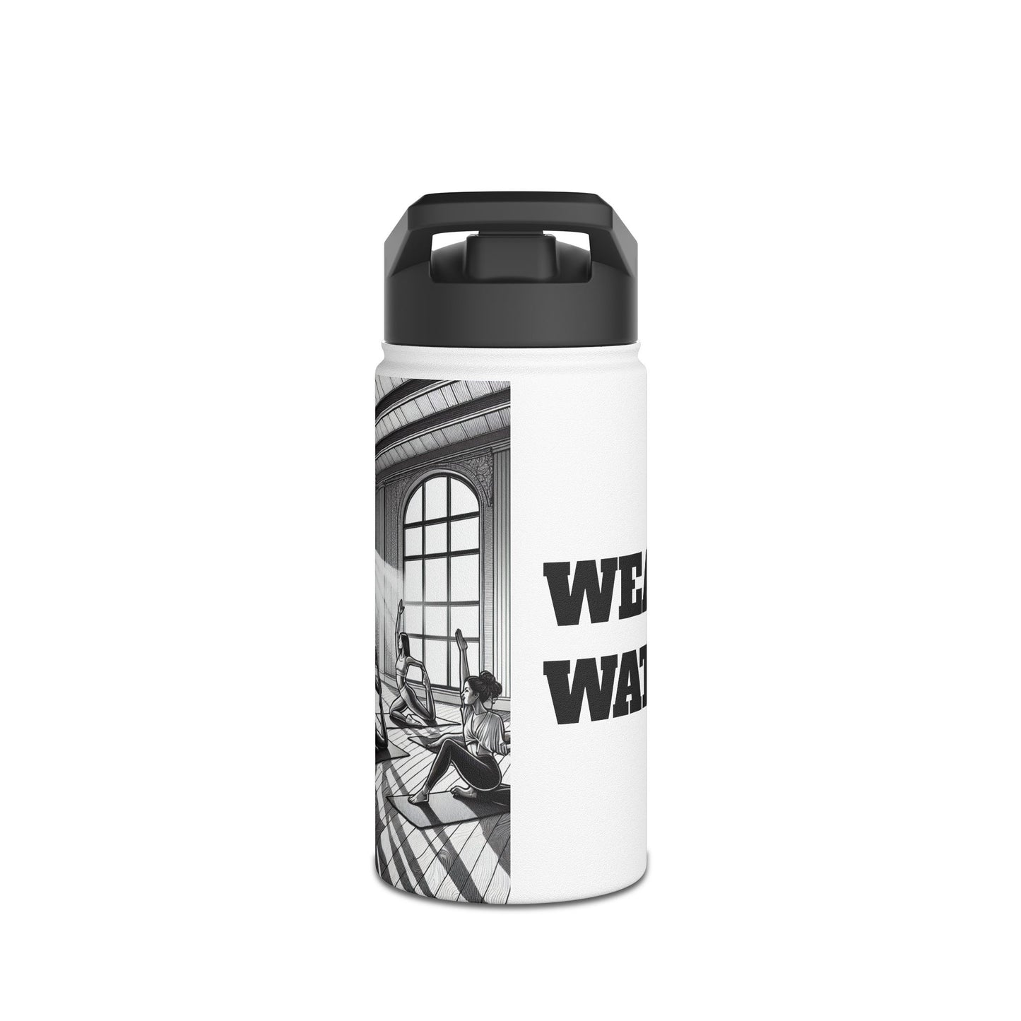 Edelstahl-Wasserflasche, Standarddeckel