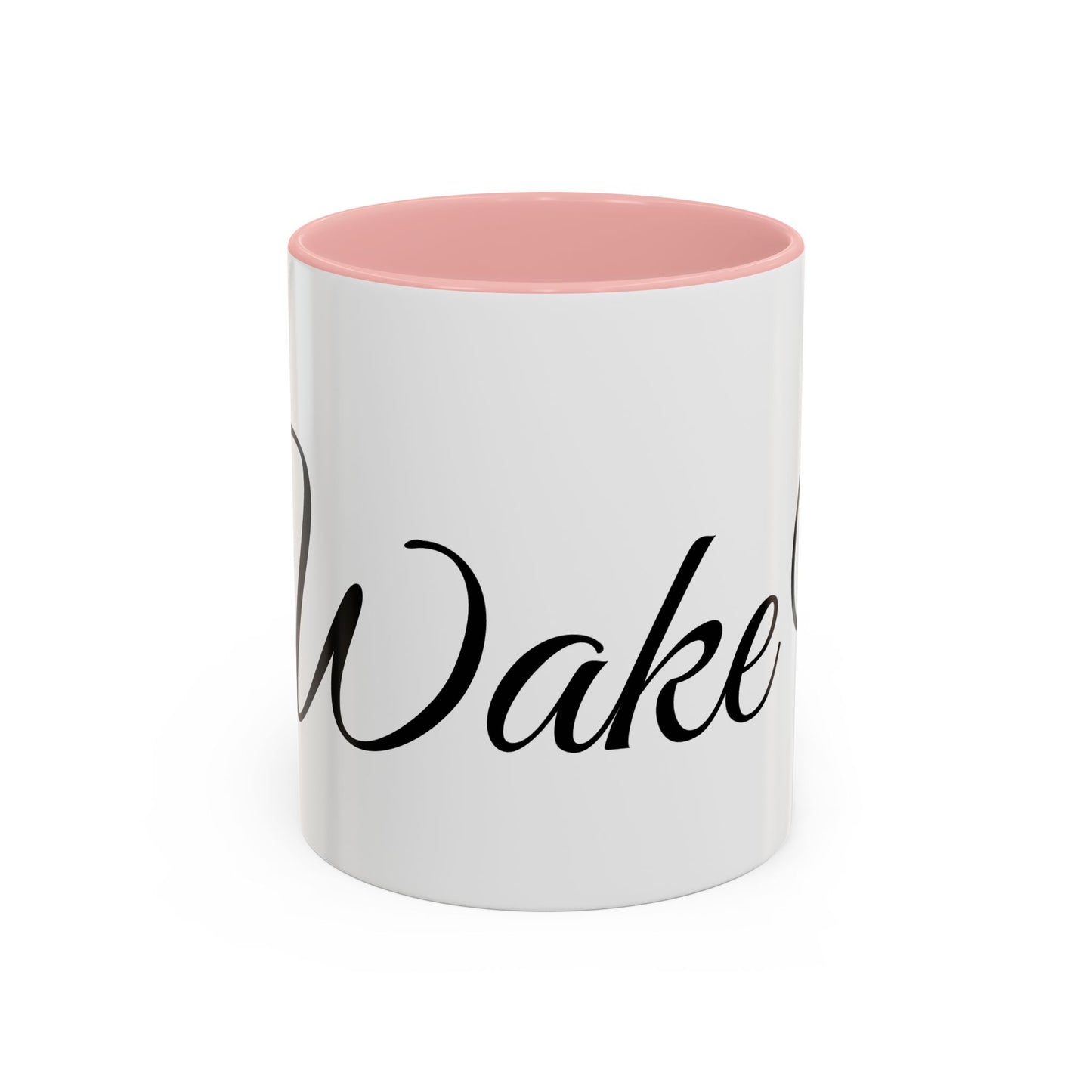 Stylish 'Wake Up' Coffee Mug – 11/15oz Accent Mug for Daily Inspiration