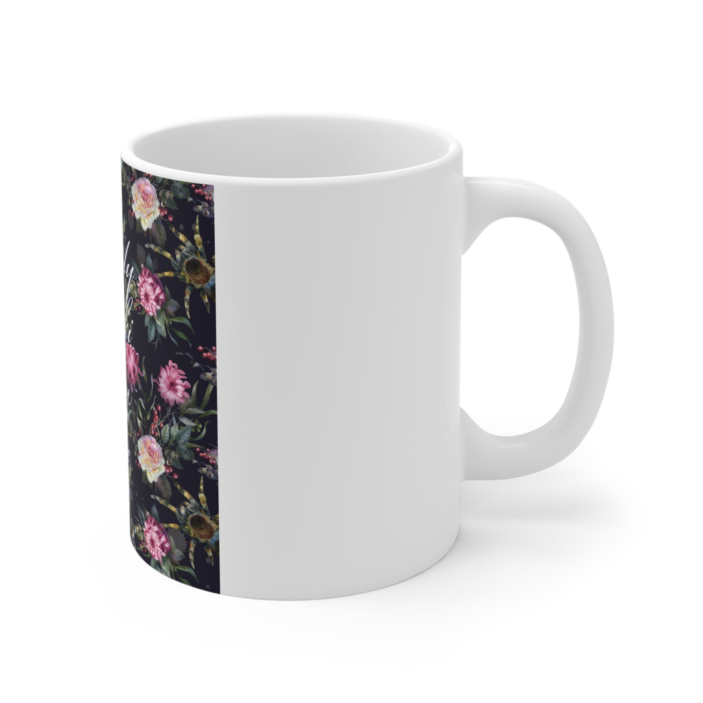 Beautiful Floral 11oz Mug for Skin Care Enthusiasts - Perfect Gift for Her