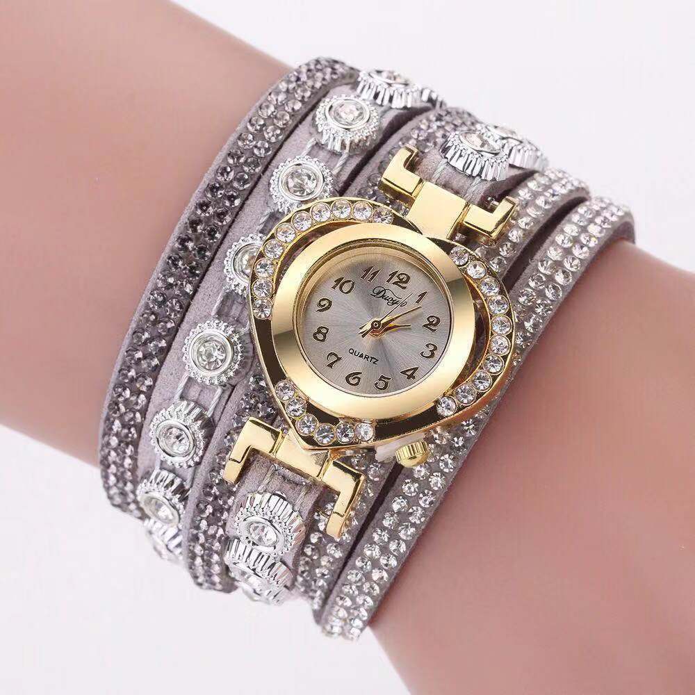 Personality Heart Shape With Diamond Dial Multi-color Bracelet