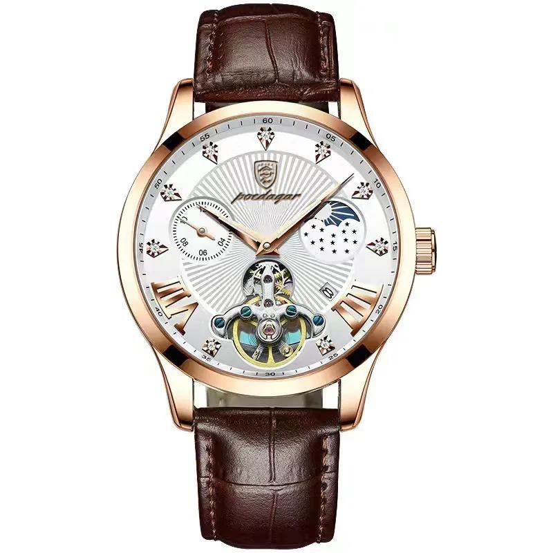 Wasserdichte leuchtende Herrenuhr Ultradünner Kalender